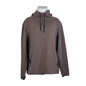 Old Navy Active Dynamic Fleece Hoodie Mens Medium Brown Pullover Training